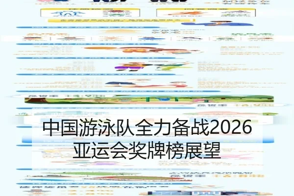 中国游泳队全力备战2026亚运会奖牌榜展望